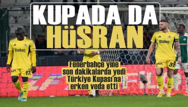 Fenerbah�e kupaya veda etti