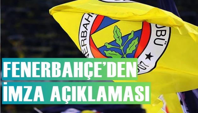 Fenerbaheli yneticiden imza aklamas