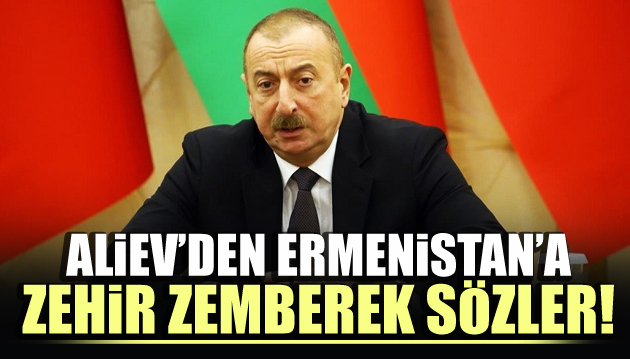 Aliyev den Ermenistan a çok sert sözler!