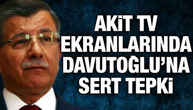 Davutoğlu na canlı yayında şok!