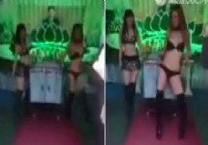 Tayvan da bir kadın, eşinin cenazesine striptizci çağırdı!