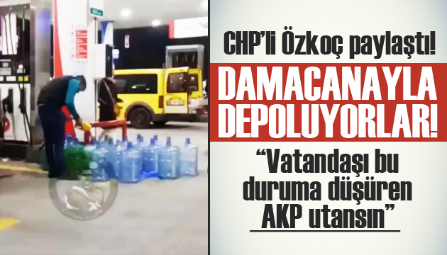 Özkoç paylaştı!  Vatandaşı bu duruma düşüren AKP utansın 