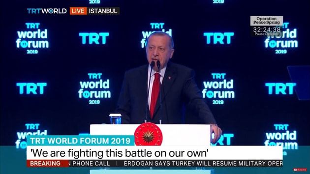 Erdoğan dan Forum a gelmeyenlere ağır suçlama