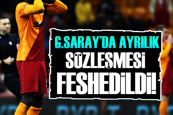 Galatasaray da ayrılık! Sözleşmesi feshedildi