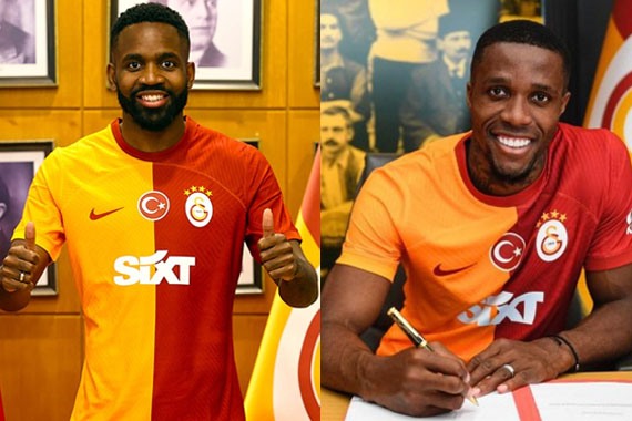 Galatasaray da Cedric Bakambu ve Wilfried Zaha sahaya çıkıyor