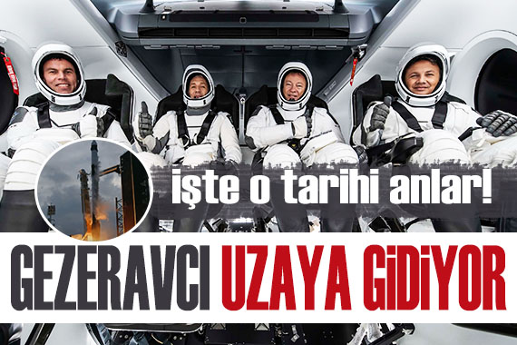 İlk Türk astronot Alper Gezeravcı uzaya fırlatıldı! İşte o tarihi anlar...