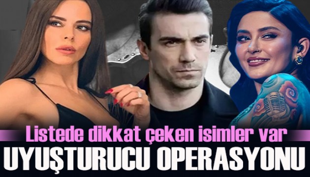 �nl�lere uyu�turucu operasyonunda yeni dalga: Melek Mosso, Simge Sa��n, �brahim �elikol, Mustafa Ceceli g�zalt�nda