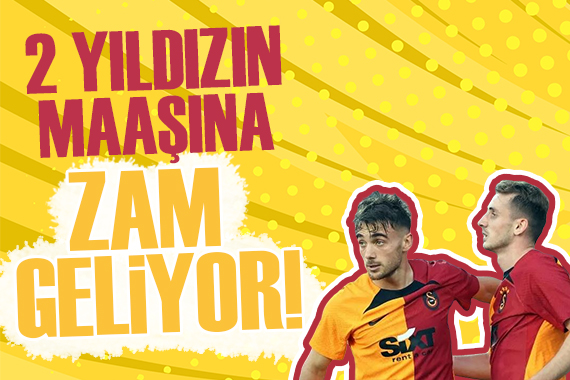 Galatasaray 2 yıldızının maaşına zam yapacak!