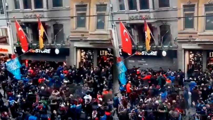 Trabzonspor taraftarından GS Store mağazasına saldırı