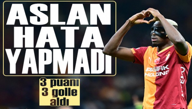 Galatasaray evinde Alanyaspor'u 3 golle ge�ti