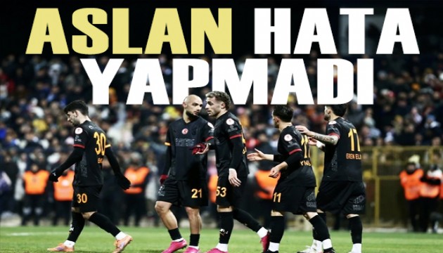 Aslan kupada hata yapmad�