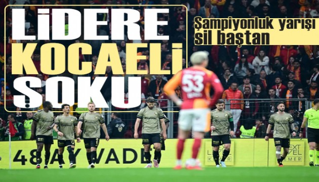 Lider Galatasaray'a Kocaeli �elmesi