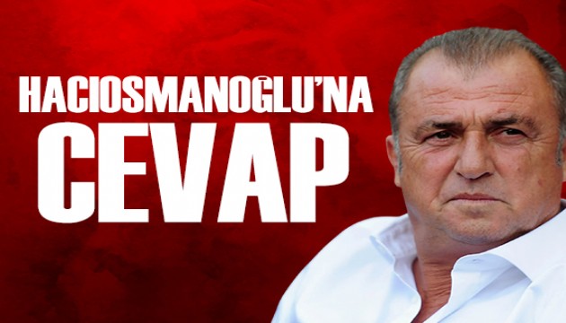 Fatih Terim'den Hac�osmano�lu'na cevap