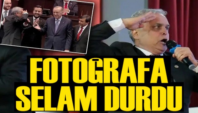 Hasan Ufuk �ak�r, Erdo�an'�n foto�raf�na selam durdu