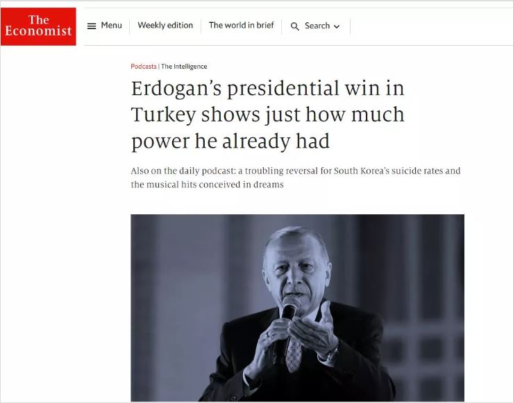 The Economist ten geri adım