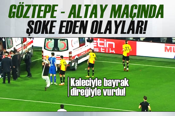 Göztepe - Altay maçında şoke eden olay! Karşılaşma tatil edildi