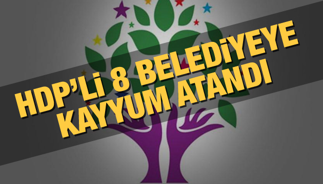 HDP li 8 belediyeye kayyum atandı!