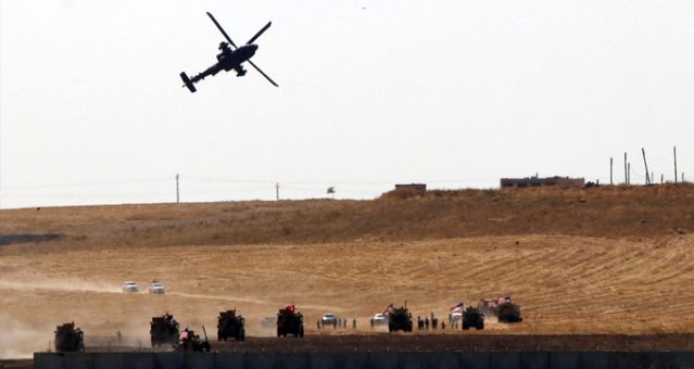 Helikopterler Suriye semalarında