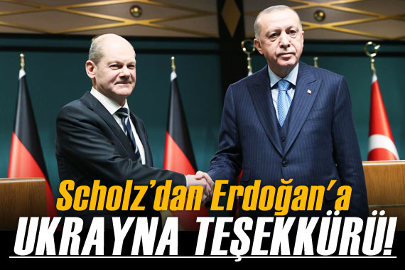 Scholz, Cumhurbaşkanı Erdoğan a teşekkür etti