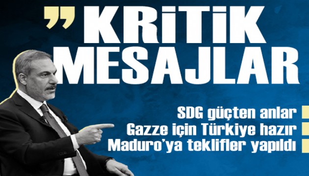 Bakan Fidan: 'SDG PKK'yla ayn� �zelli�i ta��yor, g�� tehdidi olmadan diyalog m�mk�n de�il'