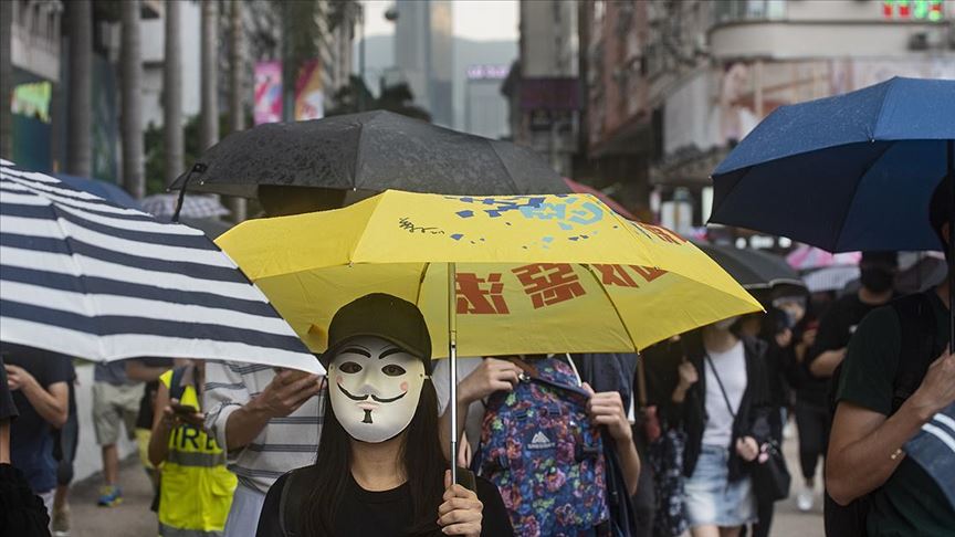 Hong Kong da protestoculardan ABD ye çağrı