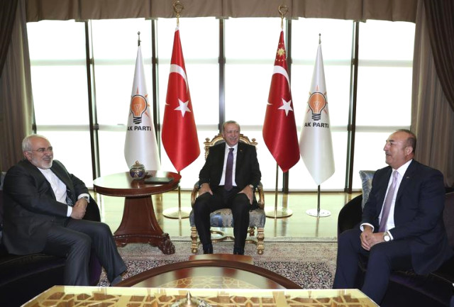 Cumhurbaşkanı Erdoğan, İran Dışişleri Bakanı nı kabul etti