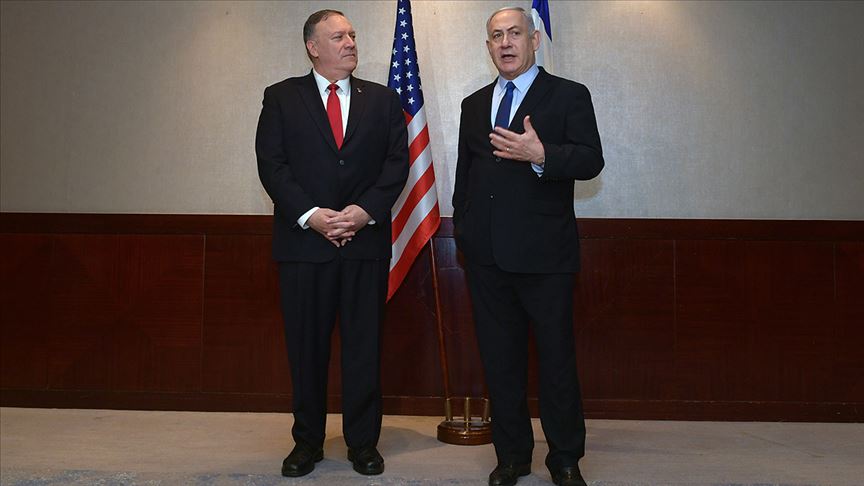 Pompeo ve Netanyahu  İran ın bölgedeki zararlı etkisi ni görüştü