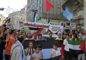 Tüm yurtta İsrail in Gazze ye saldırıları protesto edildi