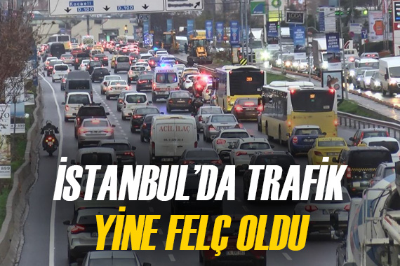 İstanbul trafiği bir kez daha felç oldu! Her seferinde aynı senaryo...
