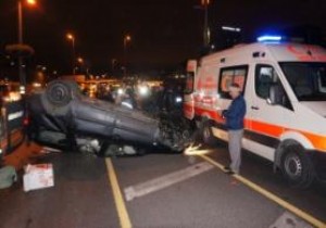 İstanbul da trafik kazası!
