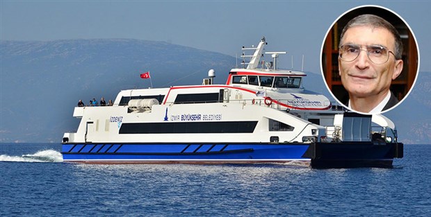 İzmir de  Aziz Sancar  gemisi
