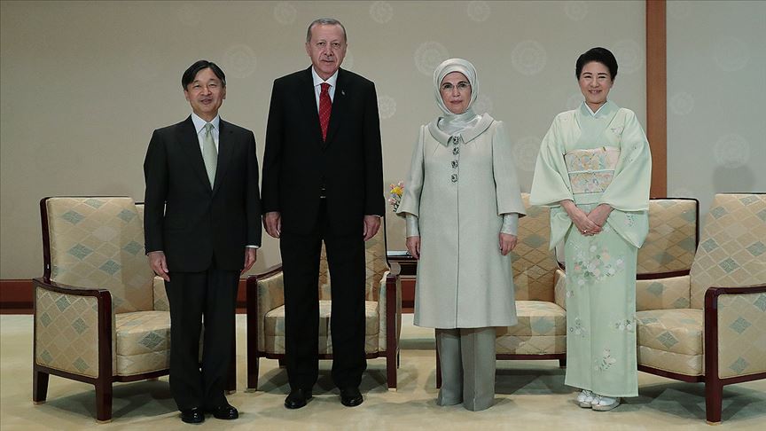 Erdoğan dan Japonya İmparatoru na ziyaret
