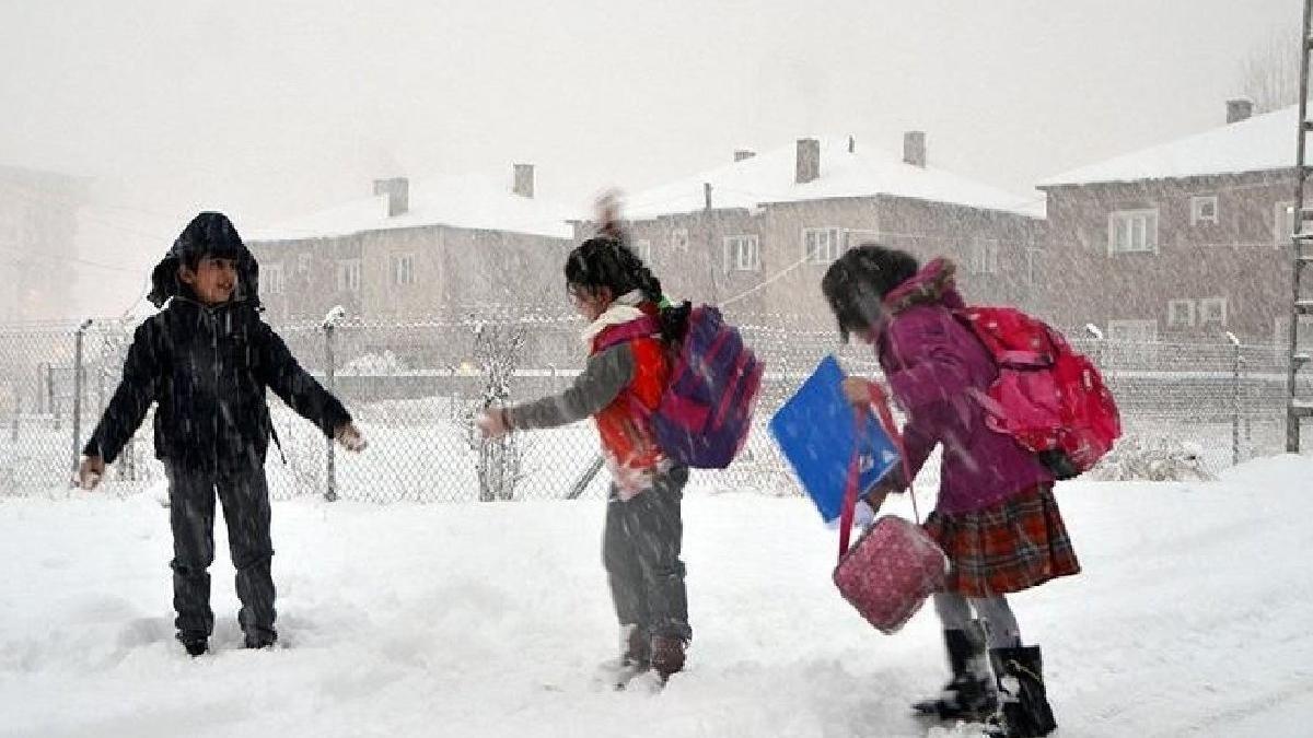 Eğitime kar engeli! 2 ilde okullar tatil edildi