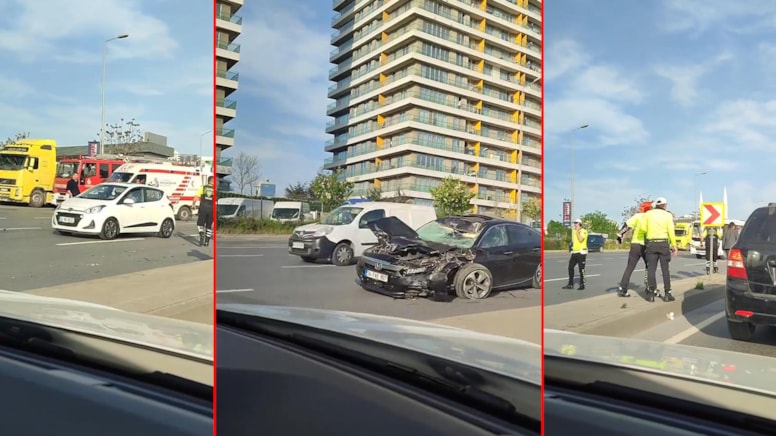 İstanbul da zincirleme kaza! 3 yaralı