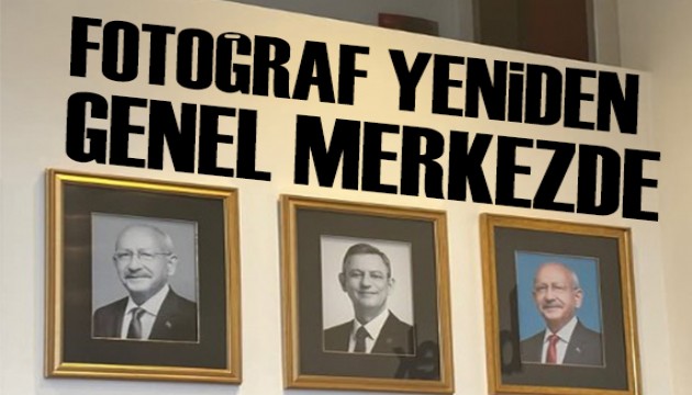 K�l��daro�lu'nun foto�raf� genel merkeze yeniden as�ld�