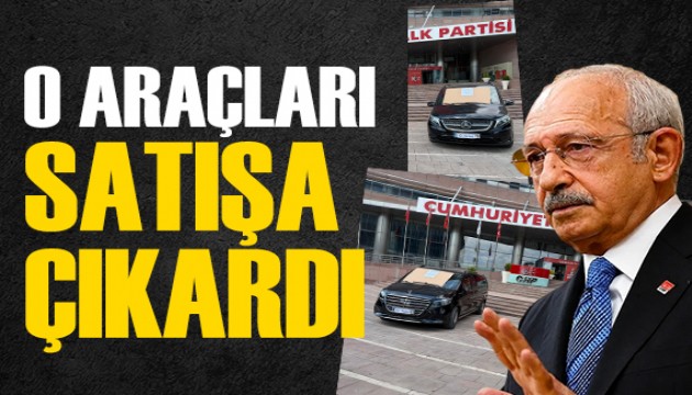 K�l��daro�lu CHP'nin l�ks ara�lar�n� genel merkez �n�nde sat��a ��kartt�