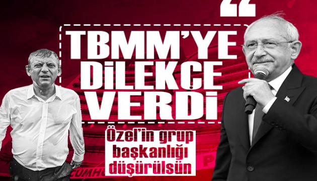 K�l��daro�lu�ndan Meclis Ba�kanl���'na dilek�e: �zg�r �zel�in Grup Ba�kanl��� iptal edilsin