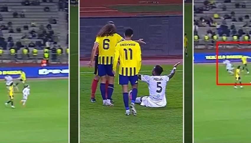 Fenerbah�e-Turan Tovuz ma��nda ilgin� anlar: K�rm�z� kart g�rd� ama ma� 11'e 11 devam etti