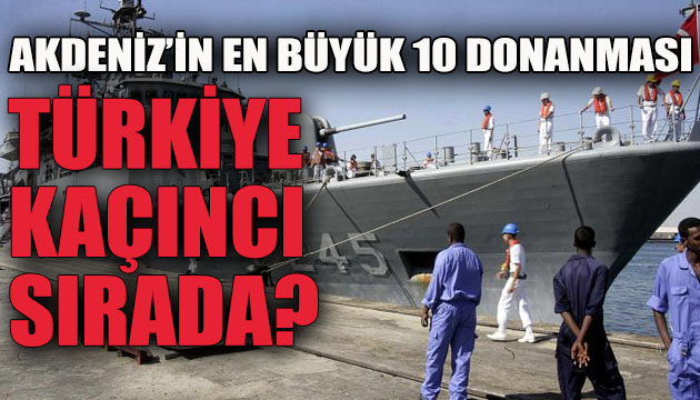 Akdeniz in en büyük 10 donanması: Peki, Türkiye kaçıncı sırada?