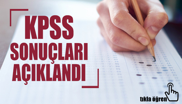 2020 KPSS sonuçları açıklandı