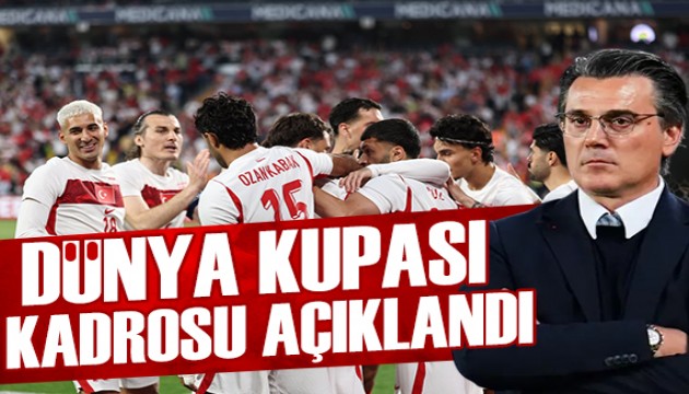 A Milli Tak�m'�n D�nya Kupas� kadrosu a��kland�: ��te kadrodaki isimler...
