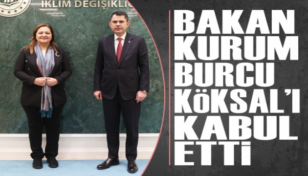 Bakan Murat Kurum, Afyonkarahisar Belediye Ba�kan� Burcu K�ksal'� kabul etti