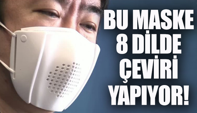 8 dilde çeviri yapabilen akıllı maske