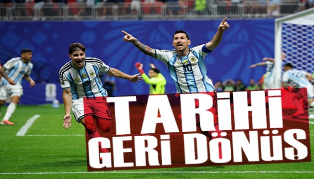 Arjantin'den tarihi geri d�n��: Messi'den bir rekor daha