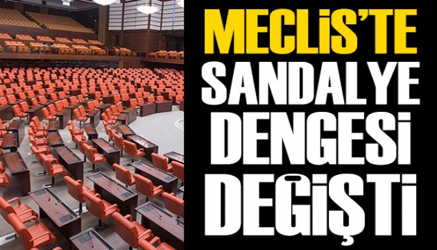Meclis'teki sandalye da��l�m�nda son durum