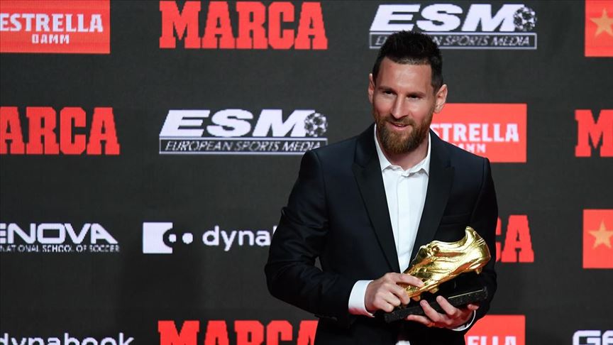 Altın Ayakkabı 6. kez Messi nin