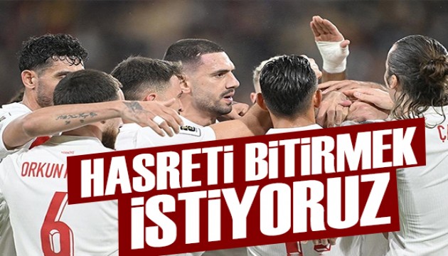 Hasreti bitirmek istiyoruz | Spor man�etleri
