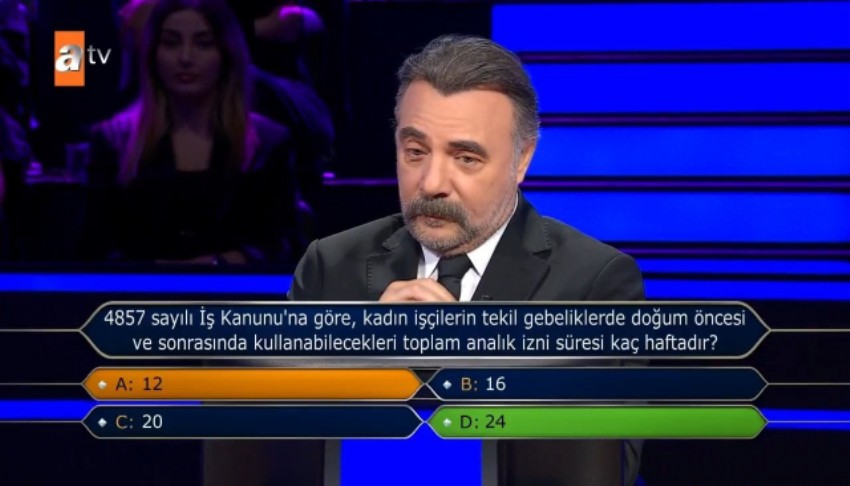 Kim Milyoner�de yar��mac� soruyu bilmedi, Bakan G�kta� do�rusunu a��klad�