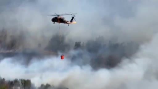 MSB’den yangın söndürme çalışmalarına helikopter desteği