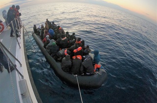 Bodrum açıklarında 32 kaçak göçmen kurtarıldı